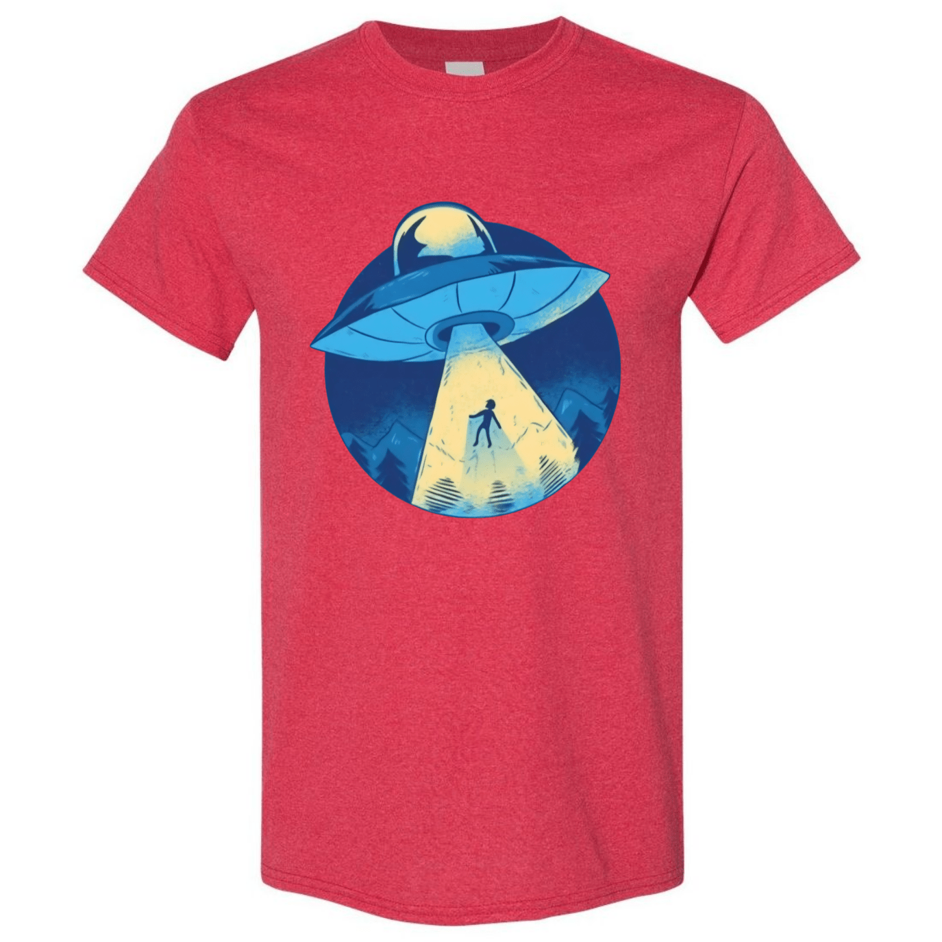 UFO Abduction T-Shirt - Retro Sci - Fi Design - StyleSavvy.xyz