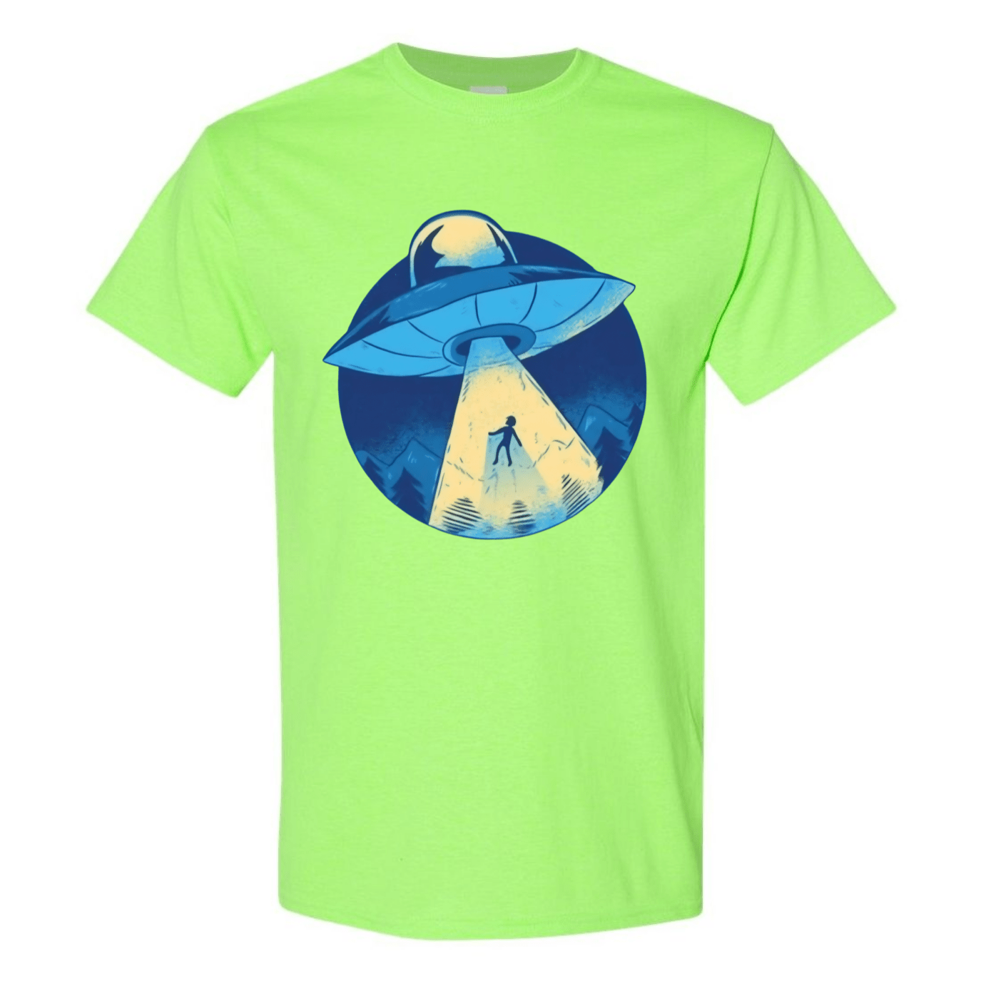 UFO Abduction T-Shirt - Retro Sci - Fi Design - StyleSavvy.xyz