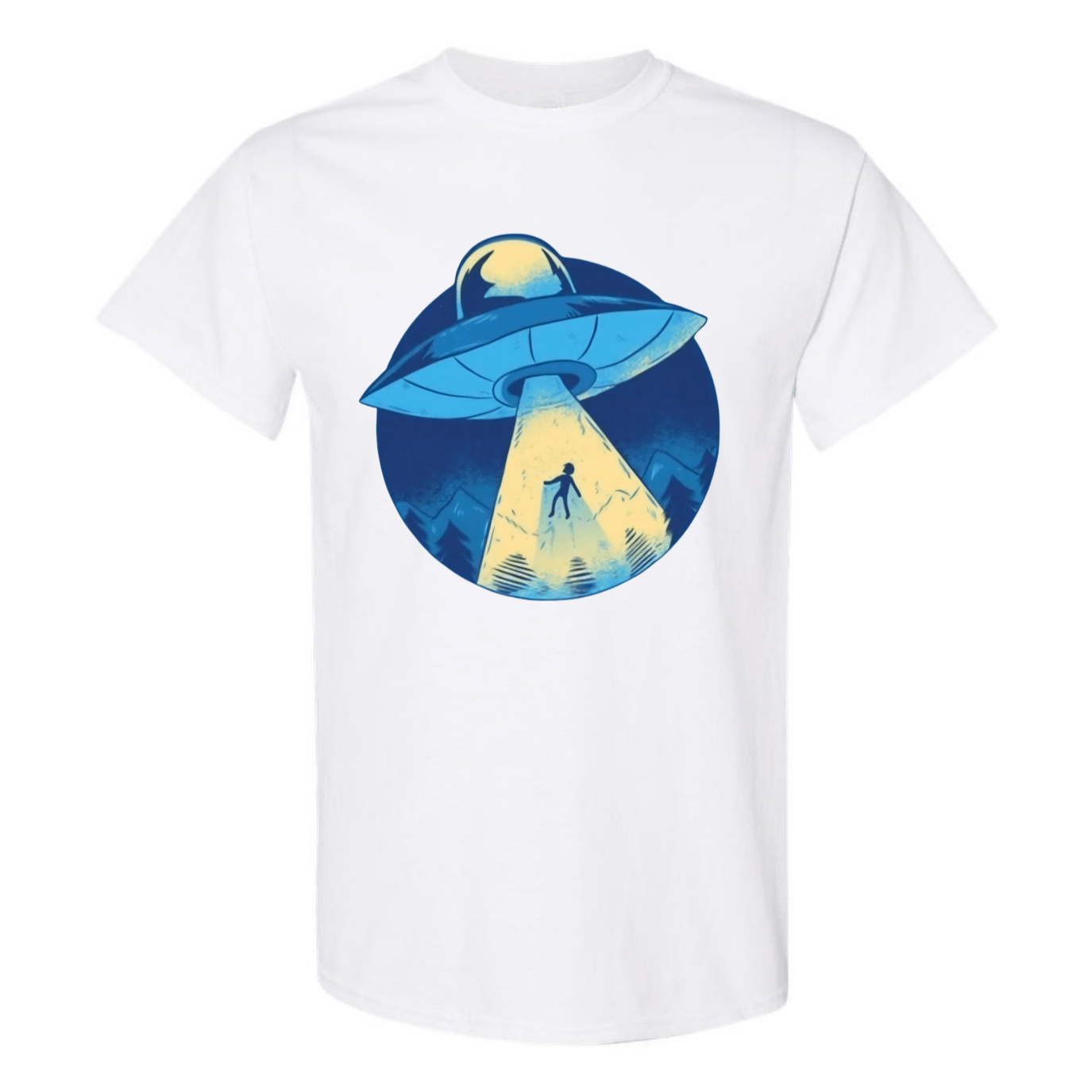 UFO Abduction T-Shirt - Retro Sci - Fi Design - StyleSavvy.xyz