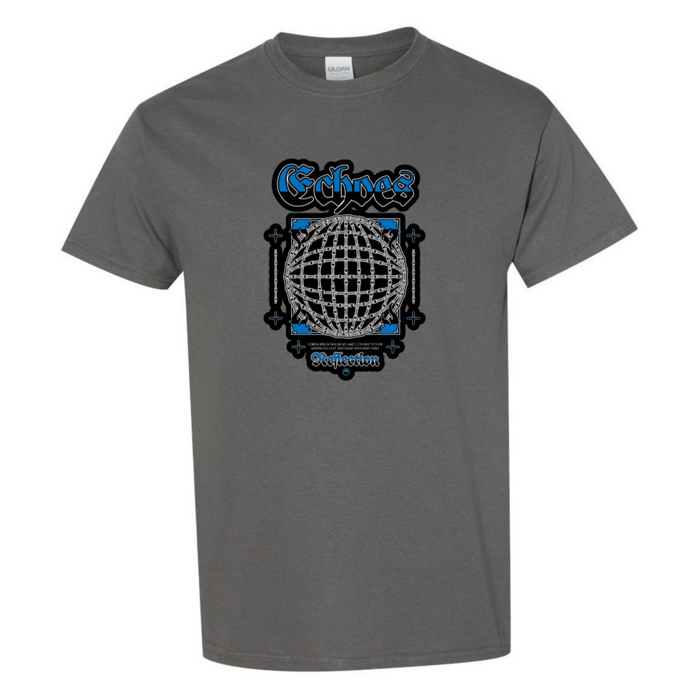 Echoes of the Globe: Chain - Linked Earth T-Shirt - Unique Graphic Tee for Style & Sustainability - StyleSavvy.xyz