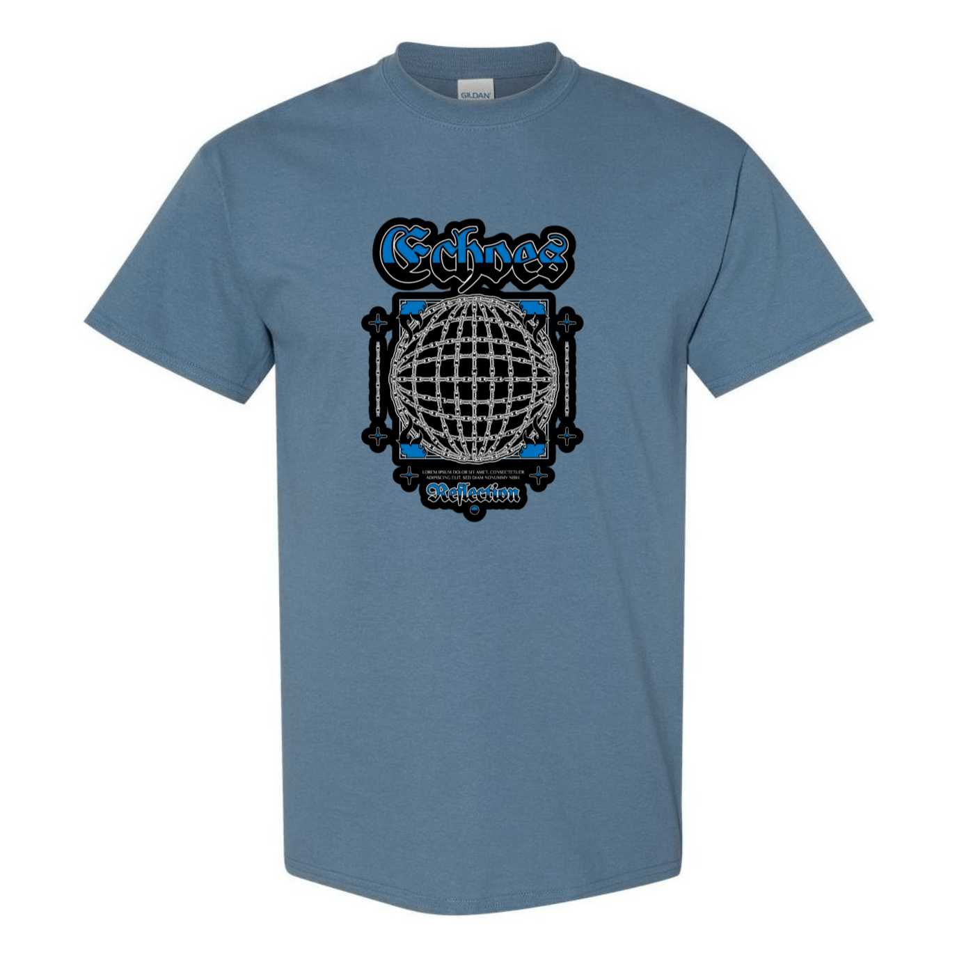 Echoes of the Globe: Chain - Linked Earth T-Shirt - Unique Graphic Tee for Style & Sustainability - StyleSavvy.xyz