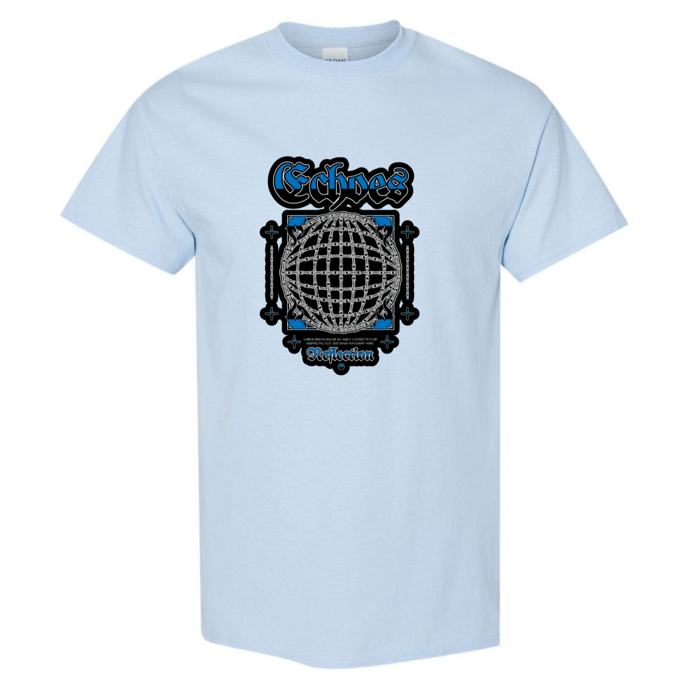Echoes of the Globe: Chain - Linked Earth T-Shirt - Unique Graphic Tee for Style & Sustainability - StyleSavvy.xyz