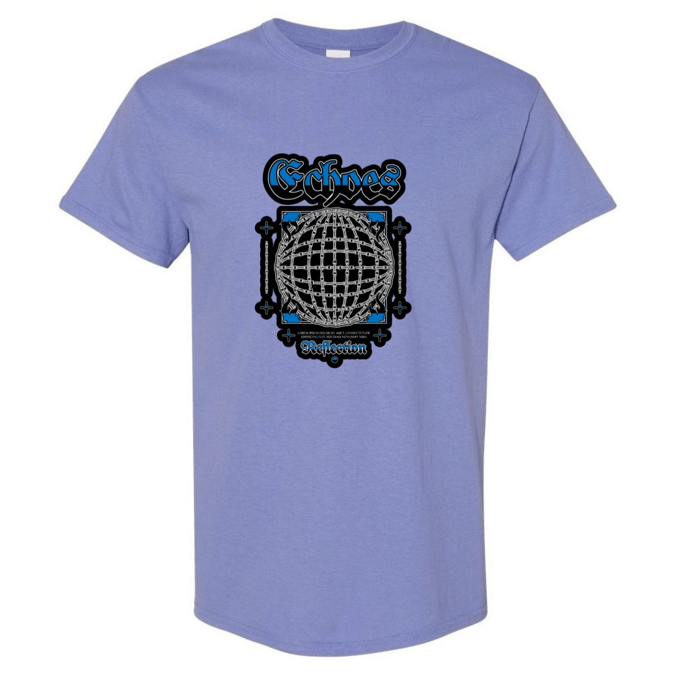 Echoes of the Globe: Chain - Linked Earth T-Shirt - Unique Graphic Tee for Style & Sustainability - StyleSavvy.xyz