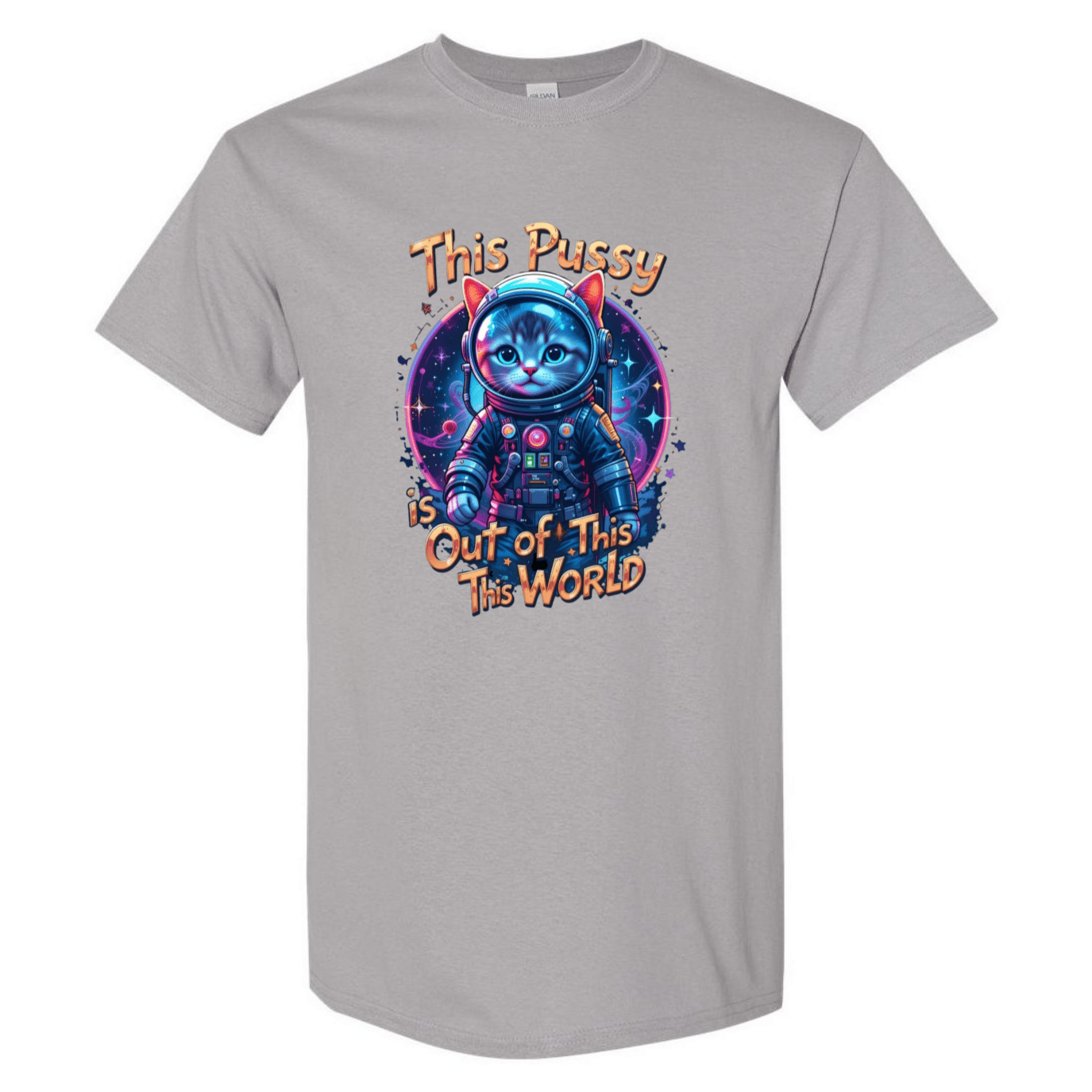 Cosmic Kitty: Out of This World Sass T-Shirt - StyleSavvy.xyz