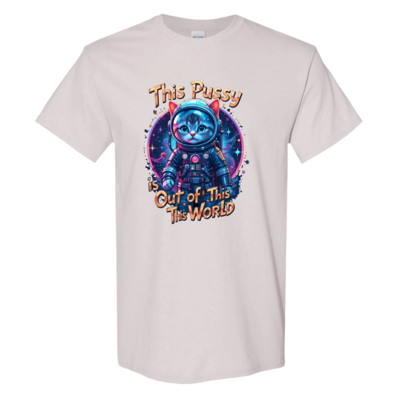 Cosmic Kitty: Out of This World Sass T-Shirt - StyleSavvy.xyz