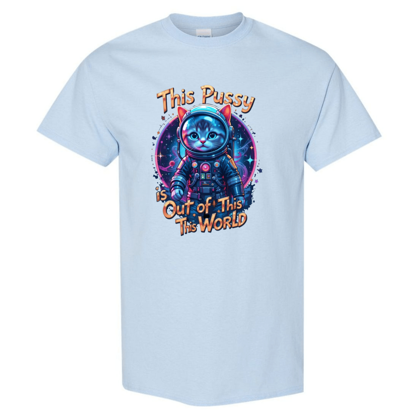 Cosmic Kitty: Out of This World Sass T-Shirt - StyleSavvy.xyz