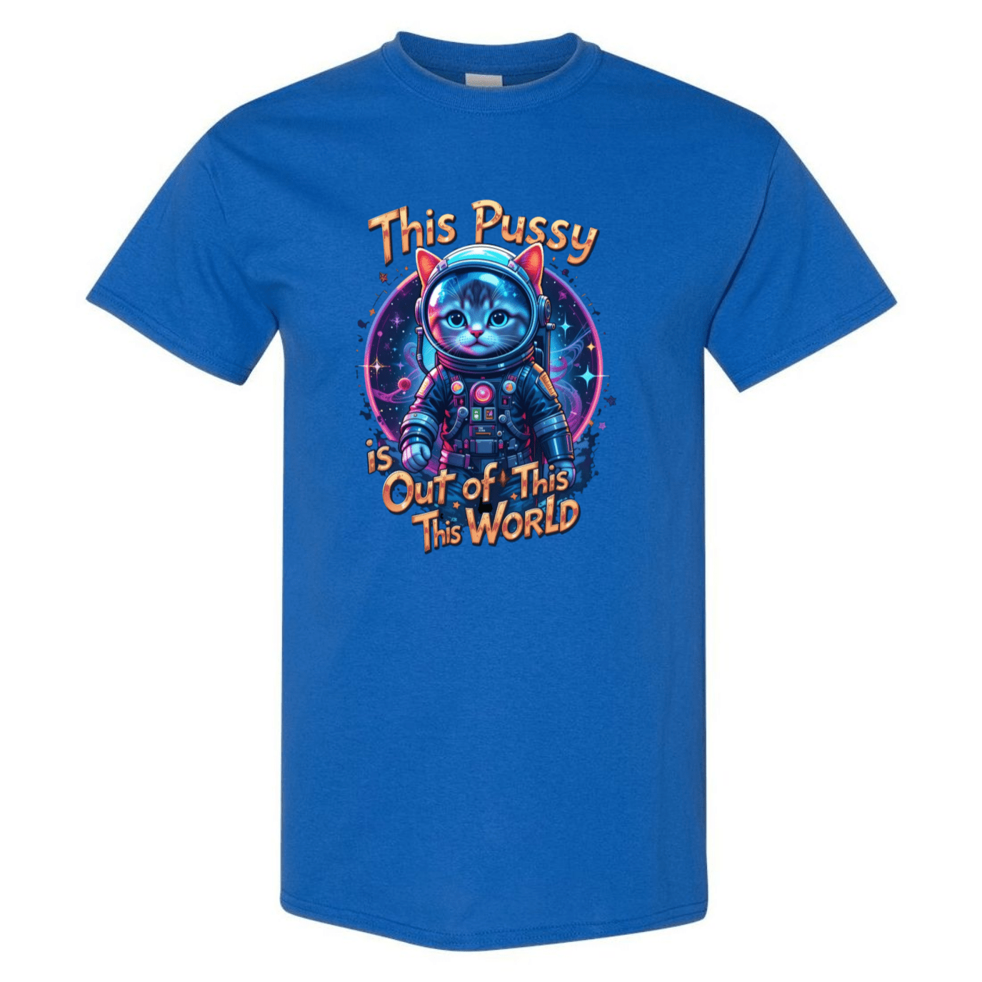 Cosmic Kitty: Out of This World Sass T-Shirt - StyleSavvy.xyz