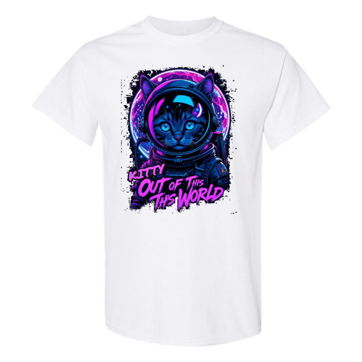 Kitty Outta This World Tee - SSXYZ - StyleSavvy.xyz