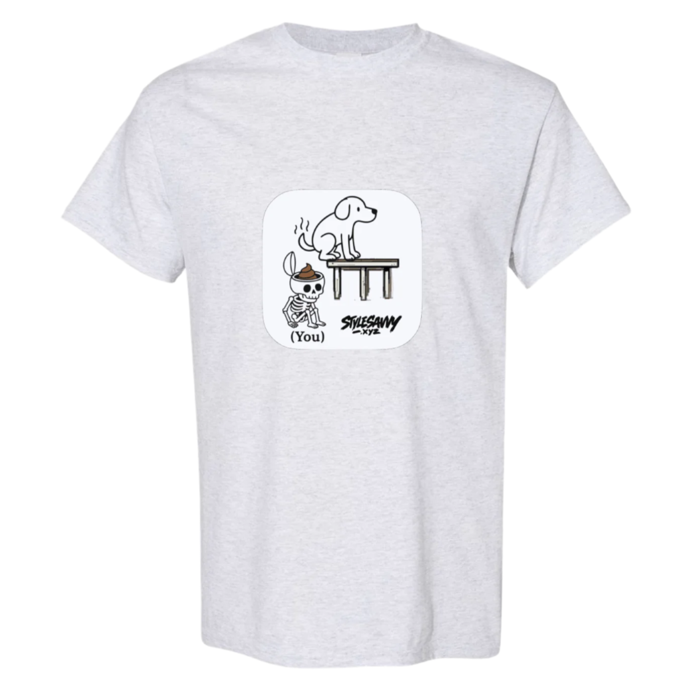 "Doggy Brain Dump" tee - SSXYZ - StyleSavvy.xyz