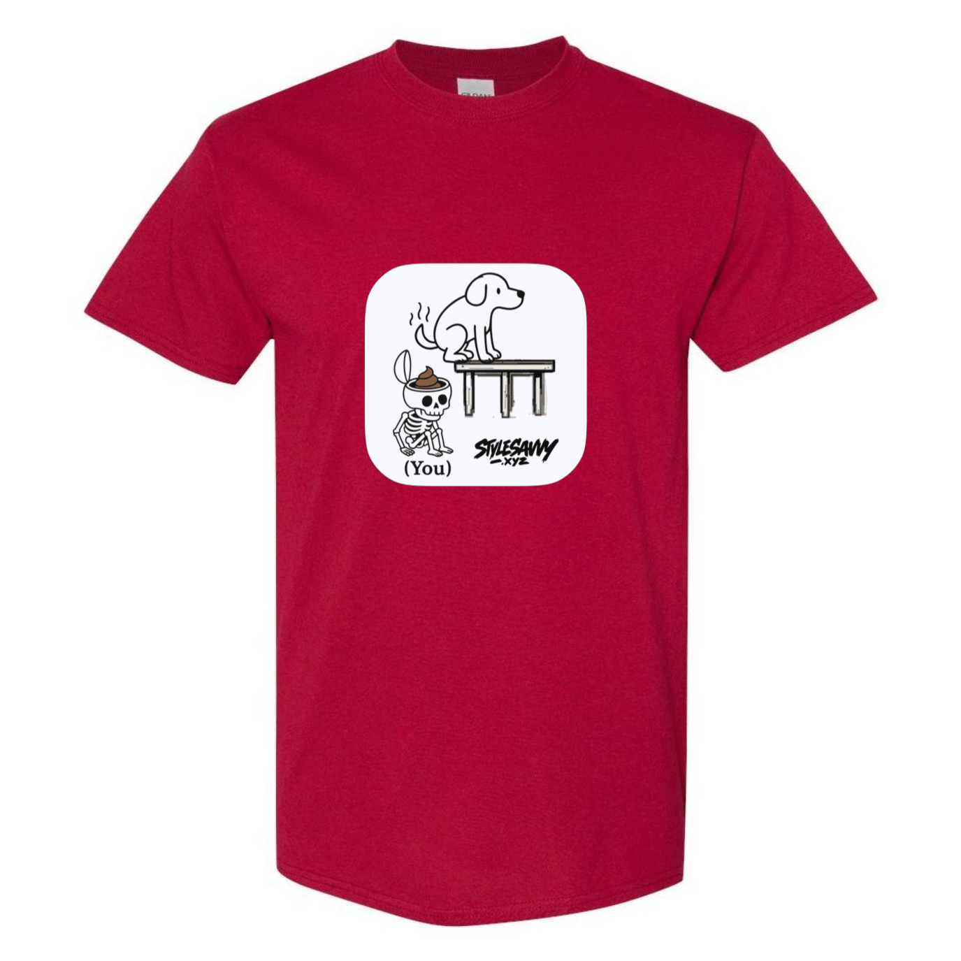 "Doggy Brain Dump" tee - SSXYZ - StyleSavvy.xyz