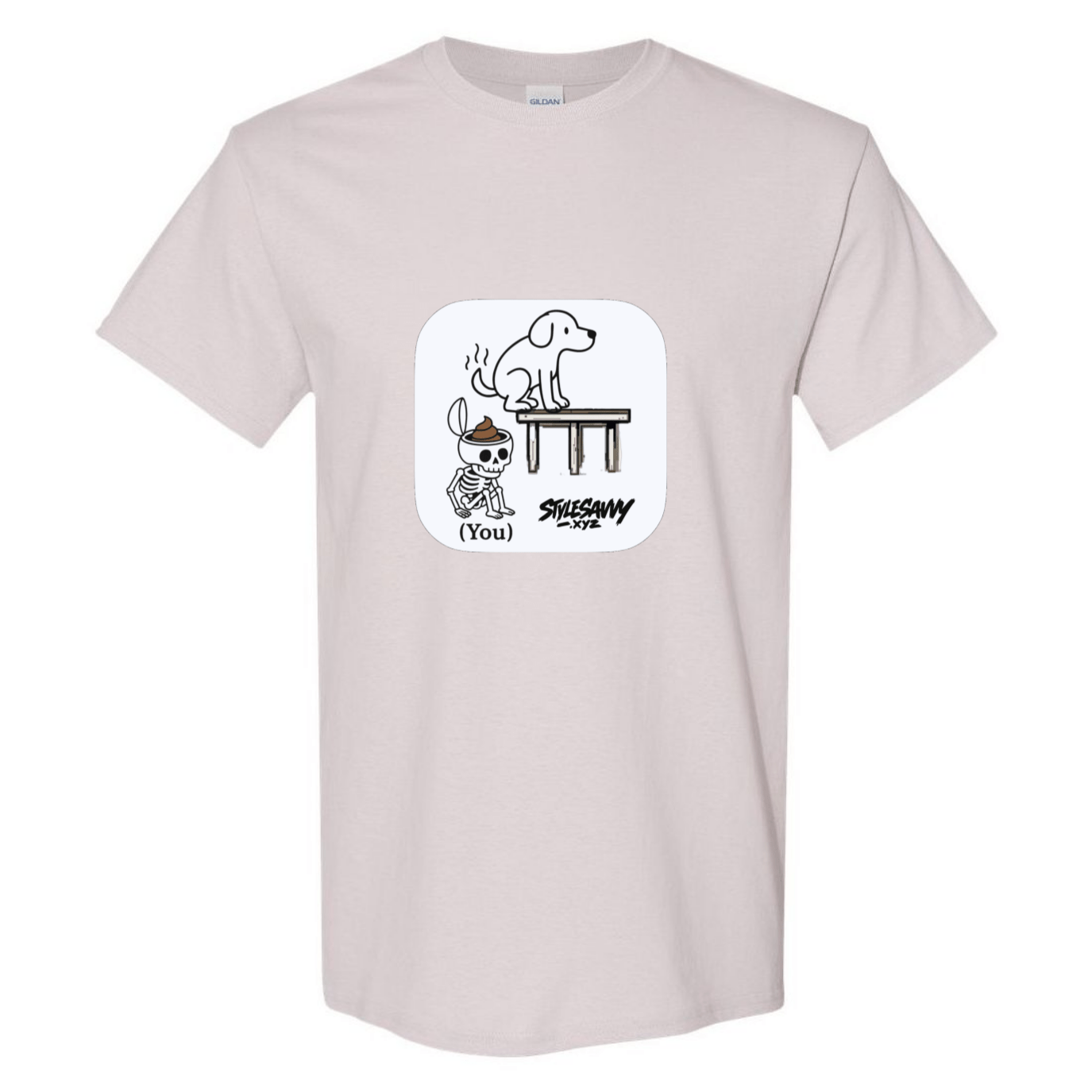 "Doggy Brain Dump" tee - SSXYZ - StyleSavvy.xyz