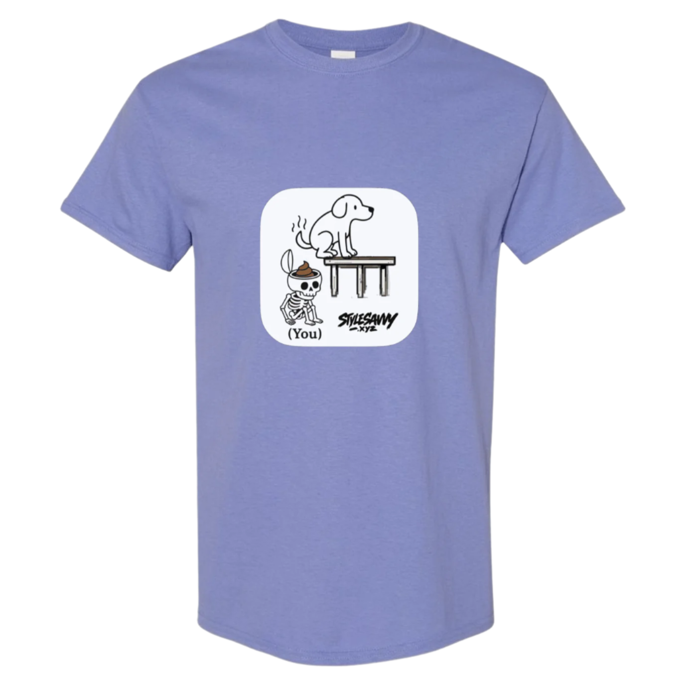 "Doggy Brain Dump" tee - SSXYZ - StyleSavvy.xyz