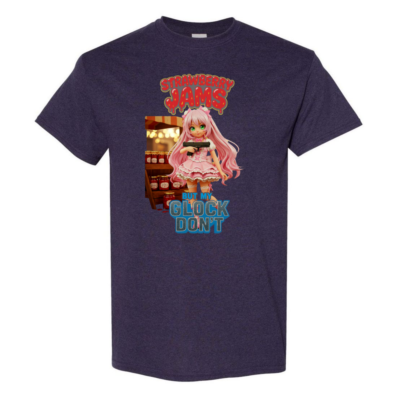 "Strawberry Jams but My Glock Don't" V2 Unisex T-Shirt - SSXYZ