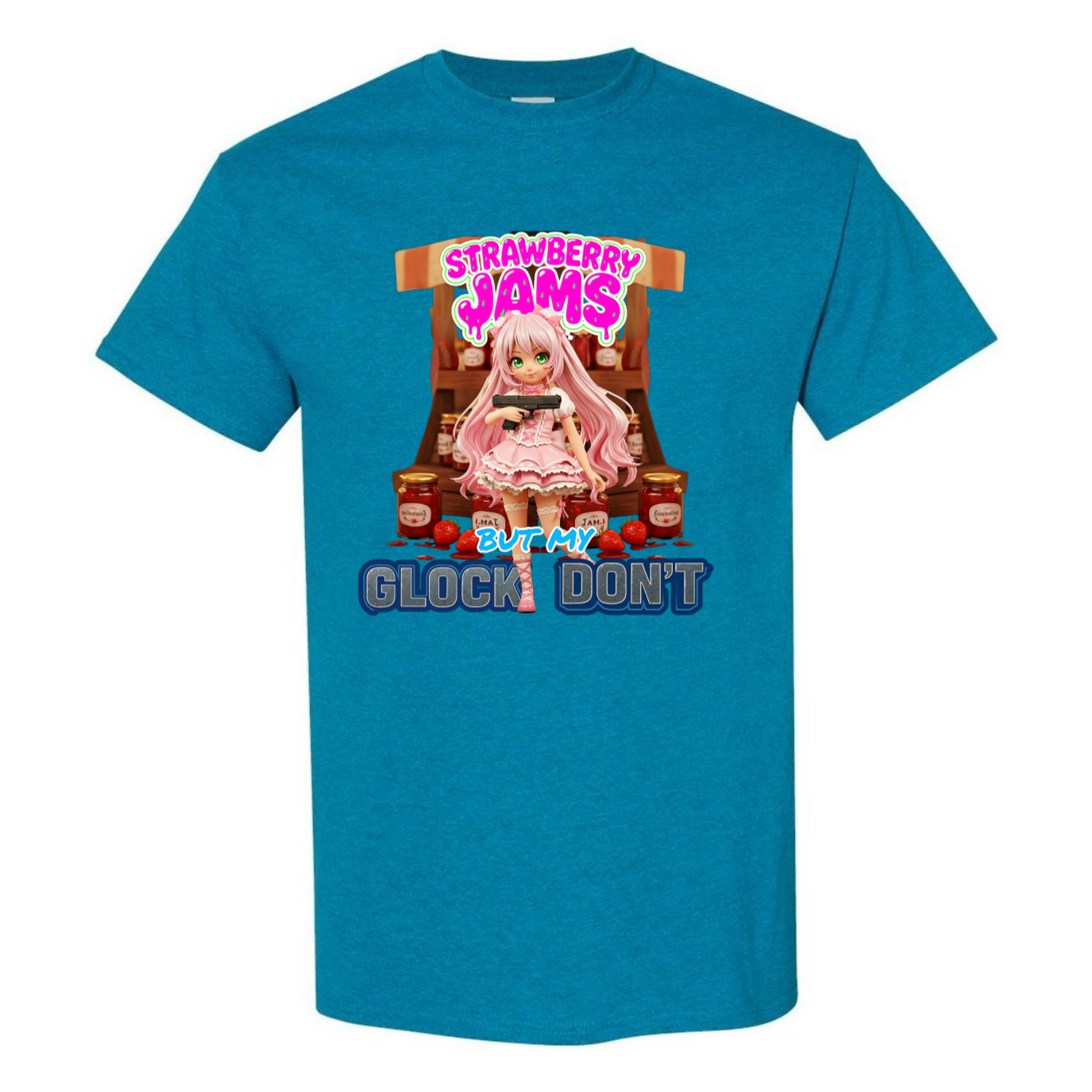 "Strawberry Jams but My Glock Don't" V1 Unisex T-Shirt - SSXYZ