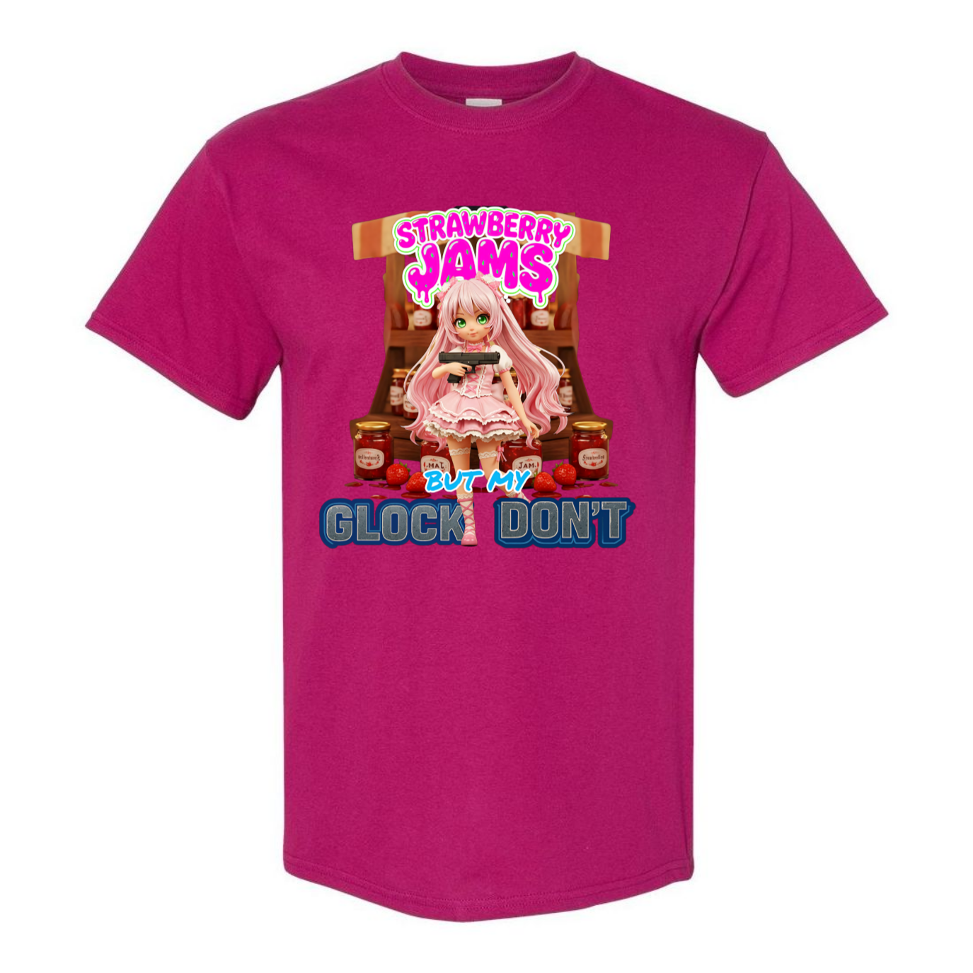 "Strawberry Jams but My Glock Don't" V1 Unisex T-Shirt - SSXYZ