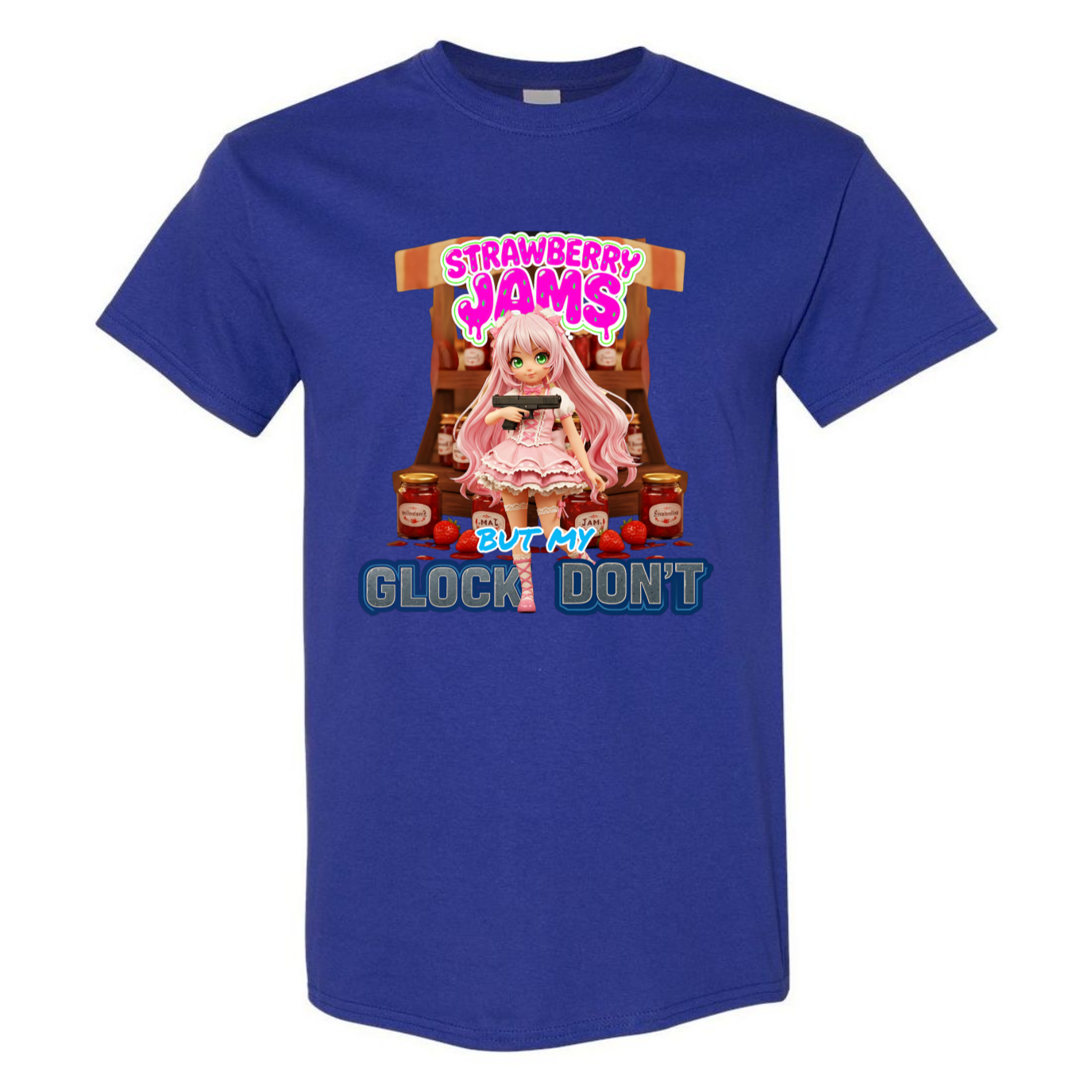 "Strawberry Jams but My Glock Don't" V1 Unisex T-Shirt - SSXYZ