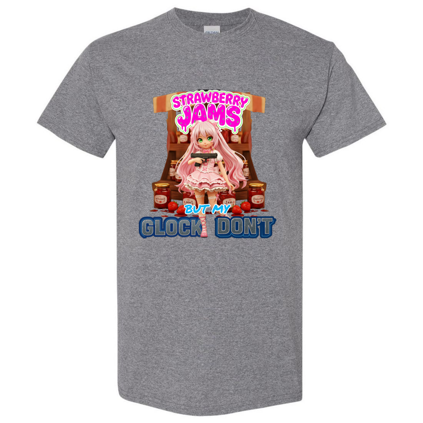 "Strawberry Jams but My Glock Don't" V1 Unisex T-Shirt - SSXYZ