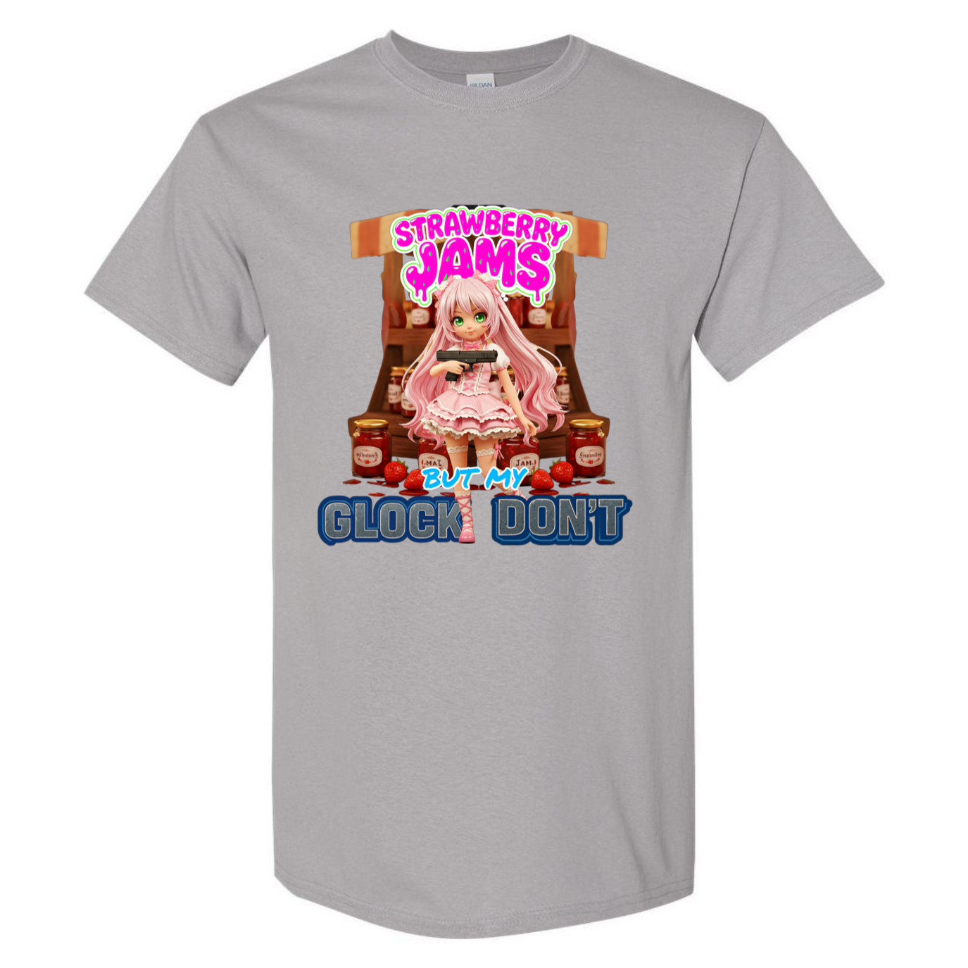 "Strawberry Jams but My Glock Don't" V1 Unisex T-Shirt - SSXYZ