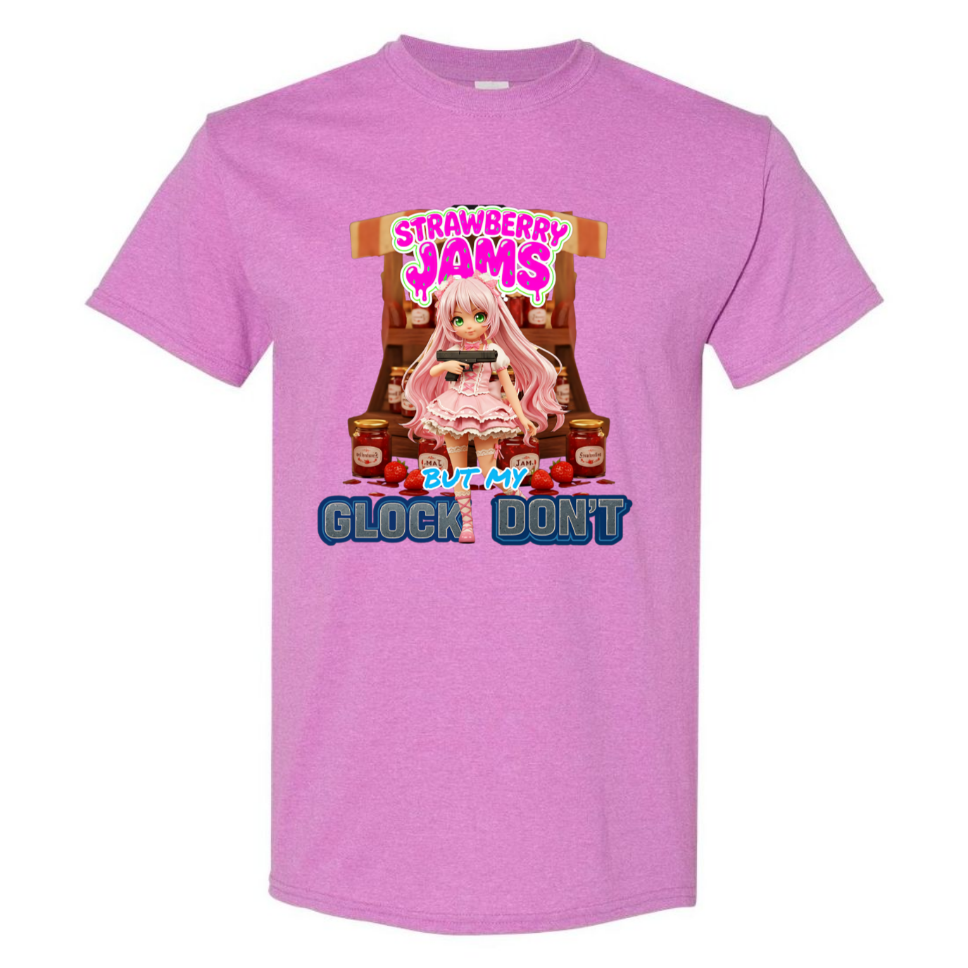 "Strawberry Jams but My Glock Don't" V1 Unisex T-Shirt - SSXYZ