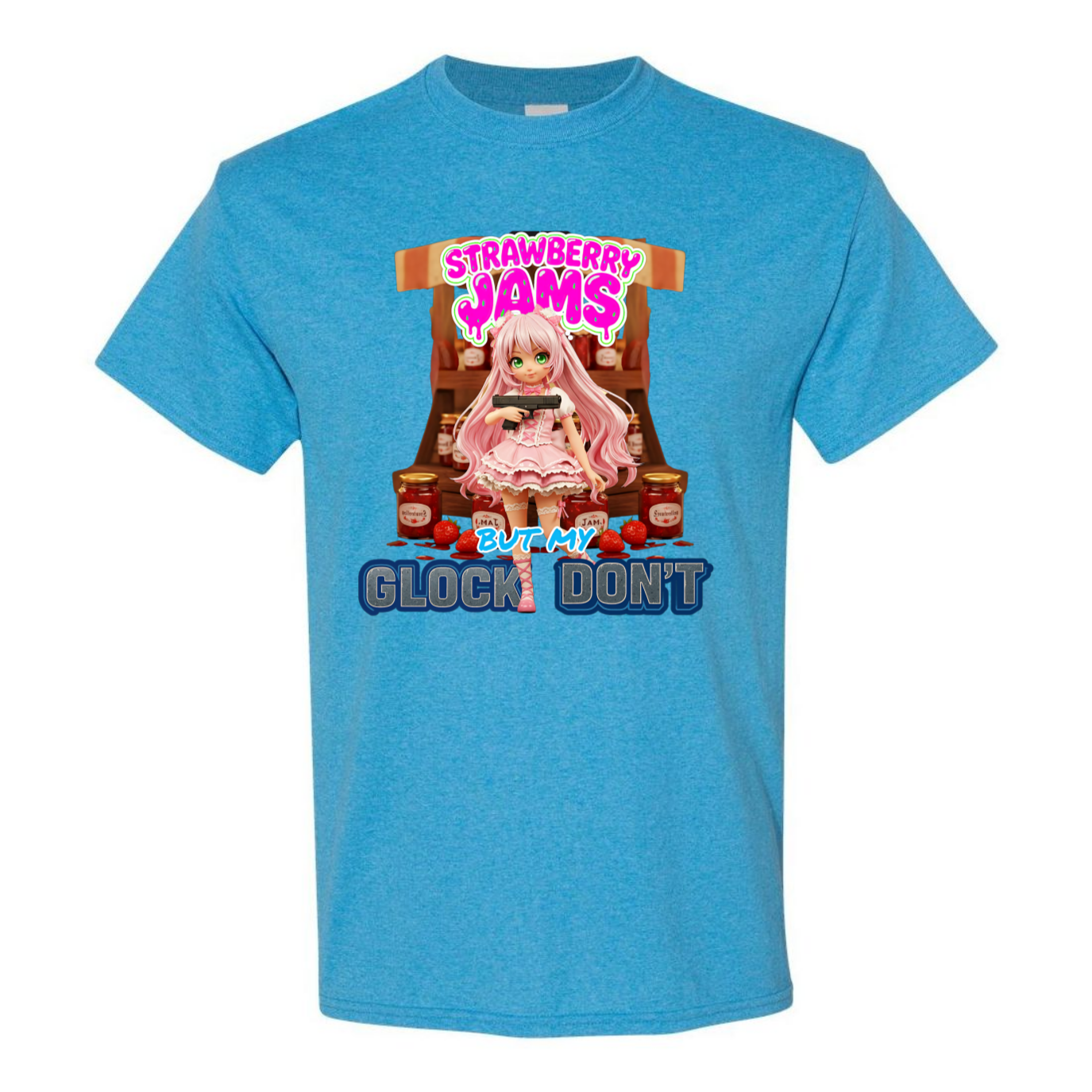 "Strawberry Jams but My Glock Don't" V1 Unisex T-Shirt - SSXYZ
