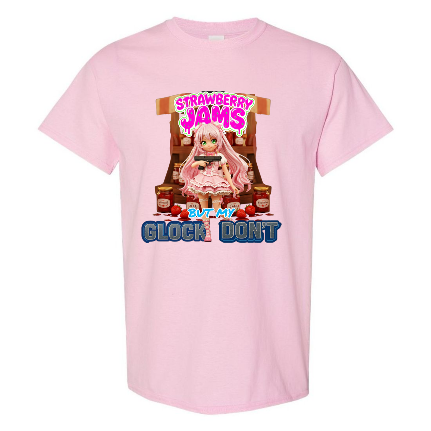 "Strawberry Jams but My Glock Don't" V1 Unisex T-Shirt - SSXYZ