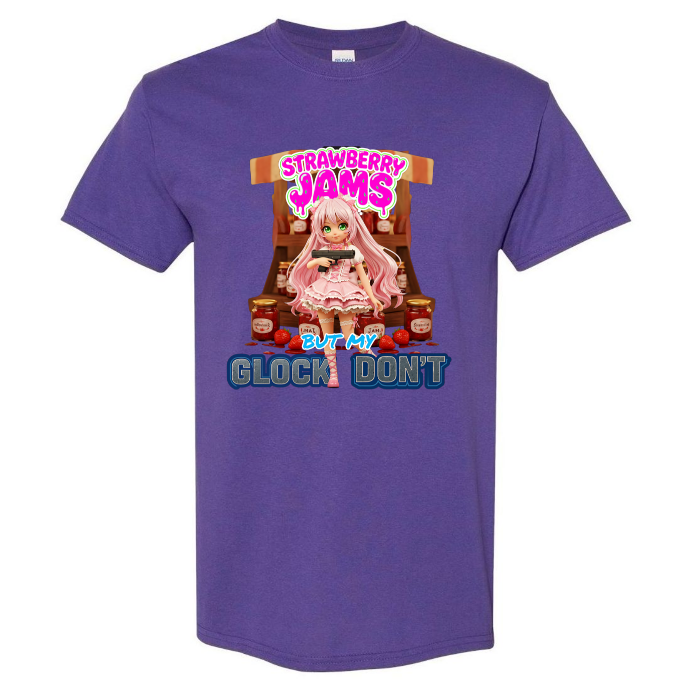 "Strawberry Jams but My Glock Don't" V1 Unisex T-Shirt - SSXYZ