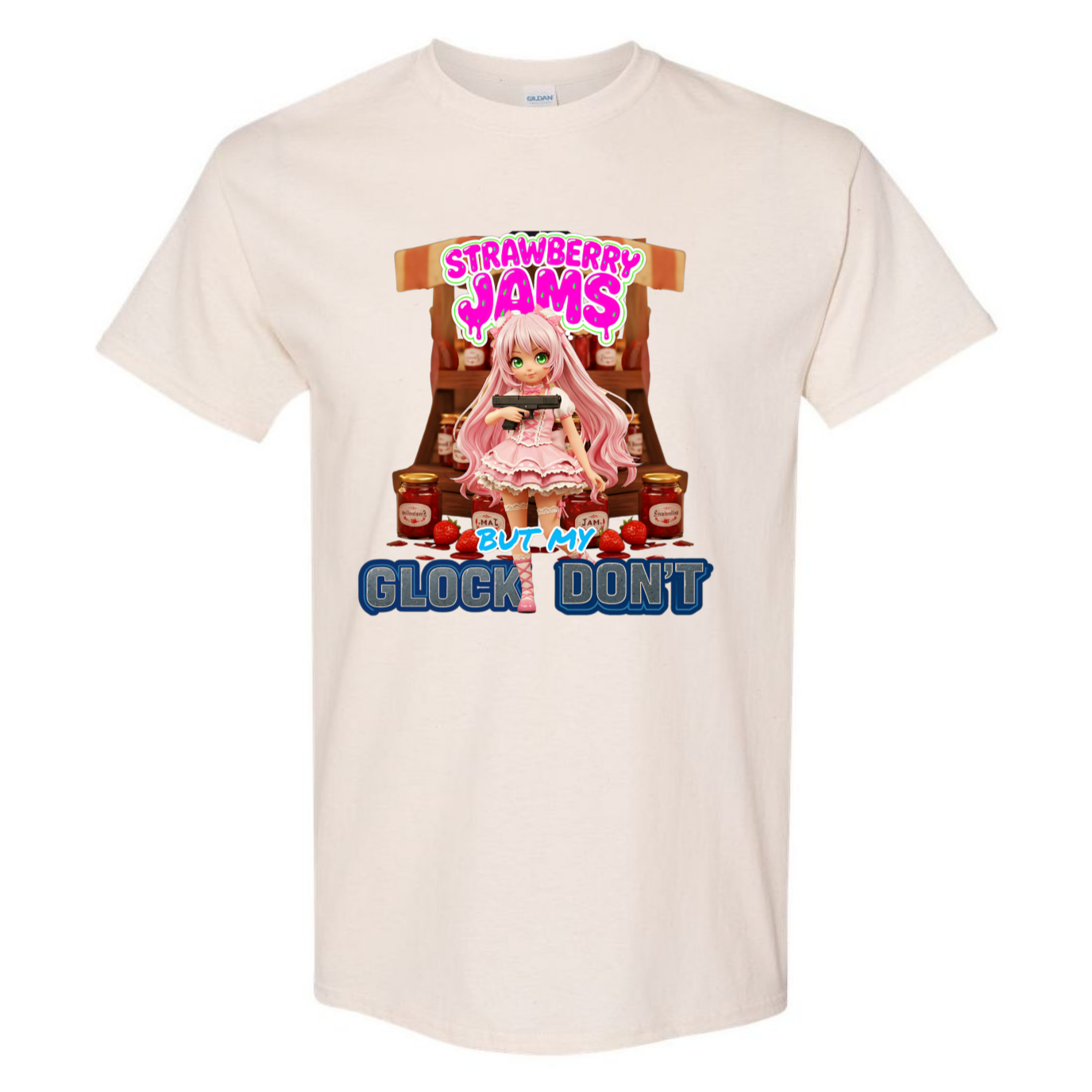 "Strawberry Jams but My Glock Don't" V1 Unisex T-Shirt - SSXYZ