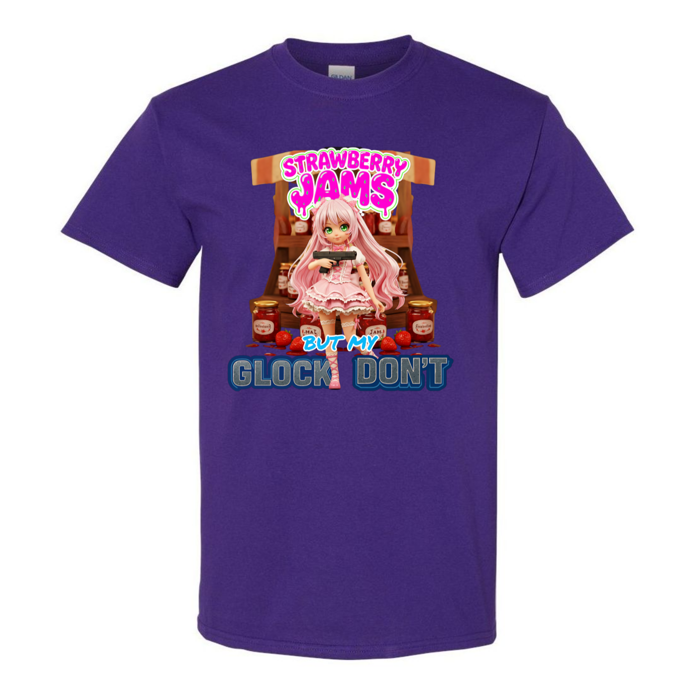 "Strawberry Jams but My Glock Don't" V1 Unisex T-Shirt - SSXYZ