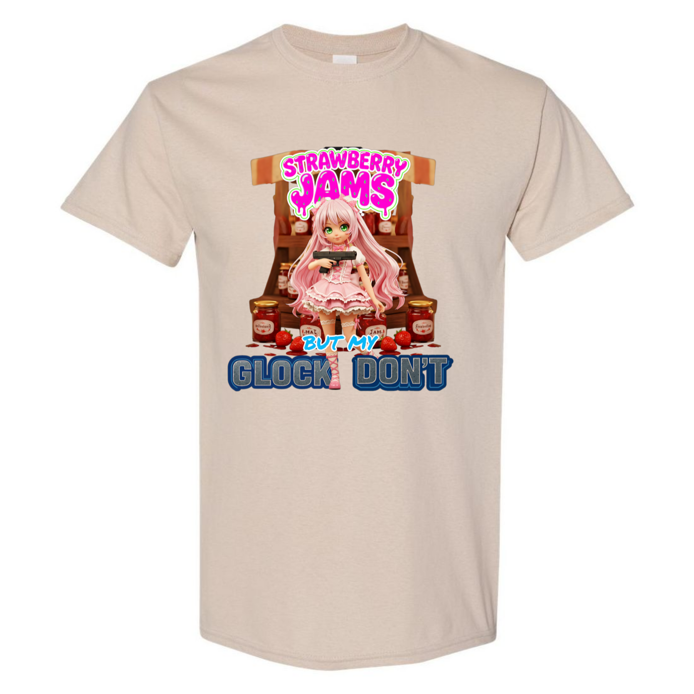 "Strawberry Jams but My Glock Don't" V1 Unisex T-Shirt - SSXYZ