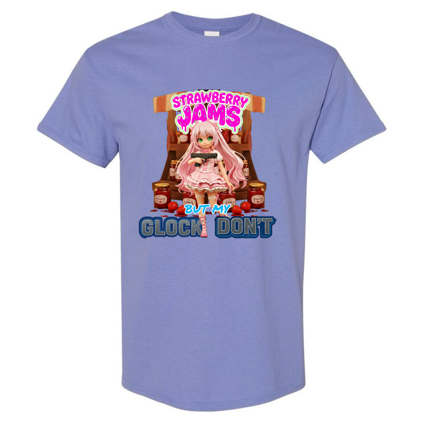 "Strawberry Jams but My Glock Don't" V1 Unisex T-Shirt - SSXYZ