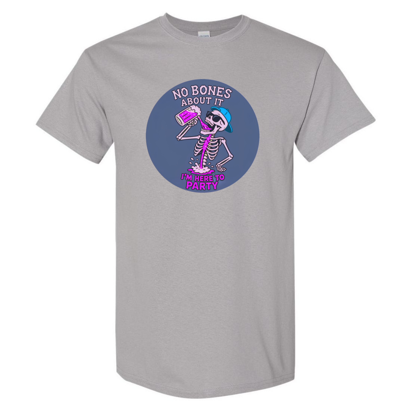 "No Bones About It, I'm Here to Party" Skeleton Tee V2 - SSXYZ