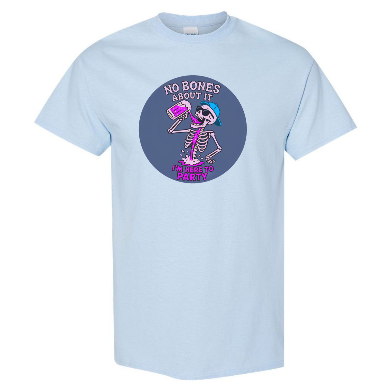 "No Bones About It, I'm Here to Party" Skeleton Tee V2 - SSXYZ