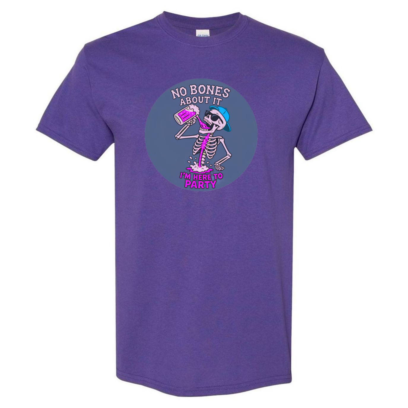 "No Bones About It, I'm Here to Party" Skeleton Tee V2 - SSXYZ