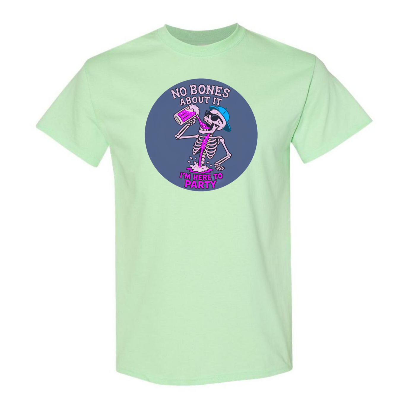 "No Bones About It, I'm Here to Party" Skeleton Tee V2 - SSXYZ