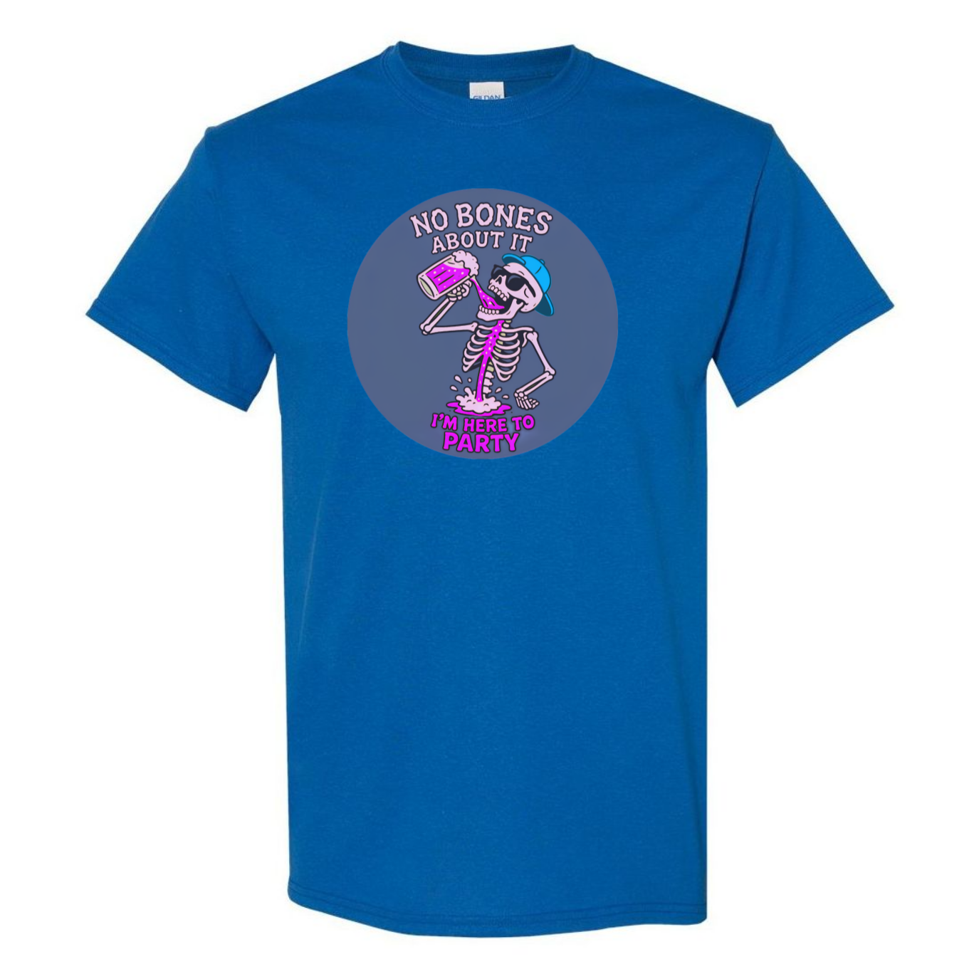 "No Bones About It, I'm Here to Party" Skeleton Tee V2 - SSXYZ