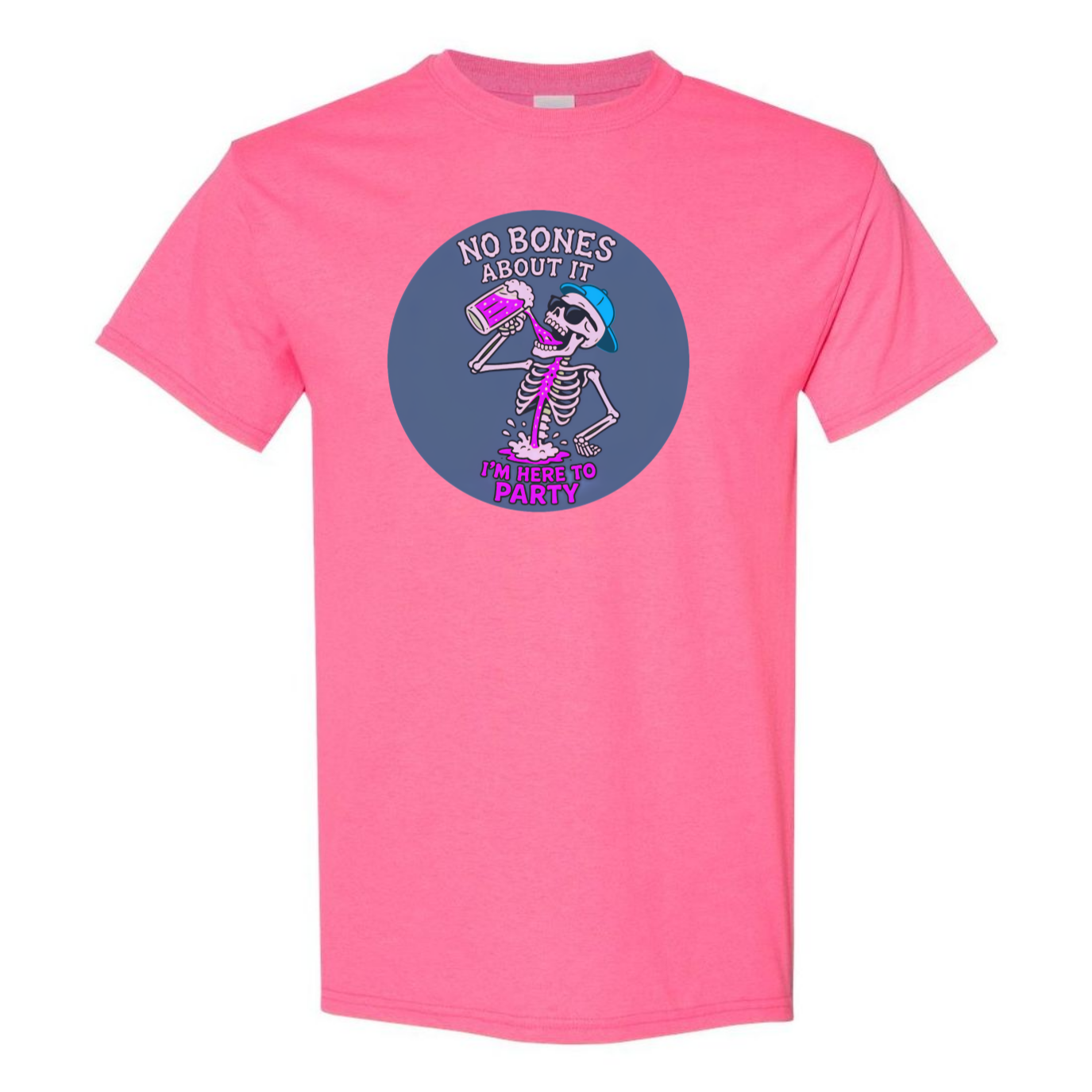 "No Bones About It, I'm Here to Party" Skeleton Tee V2 - SSXYZ