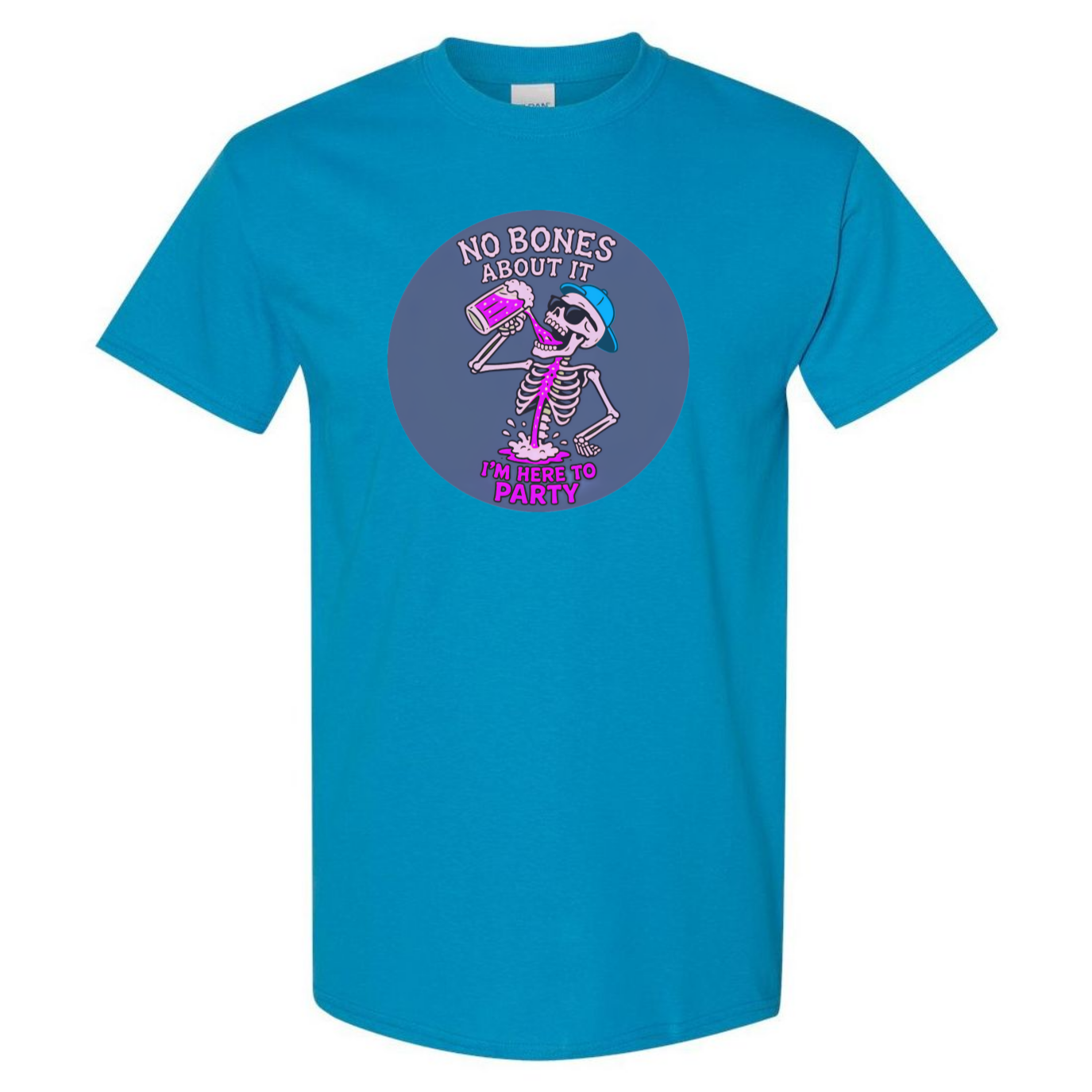 "No Bones About It, I'm Here to Party" Skeleton Tee V2 - SSXYZ