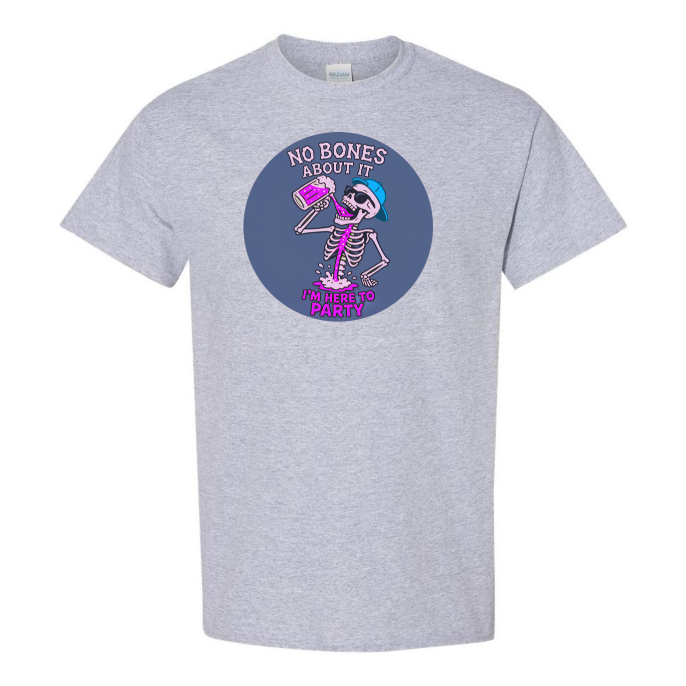 "No Bones About It, I'm Here to Party" Skeleton Tee V2 - SSXYZ