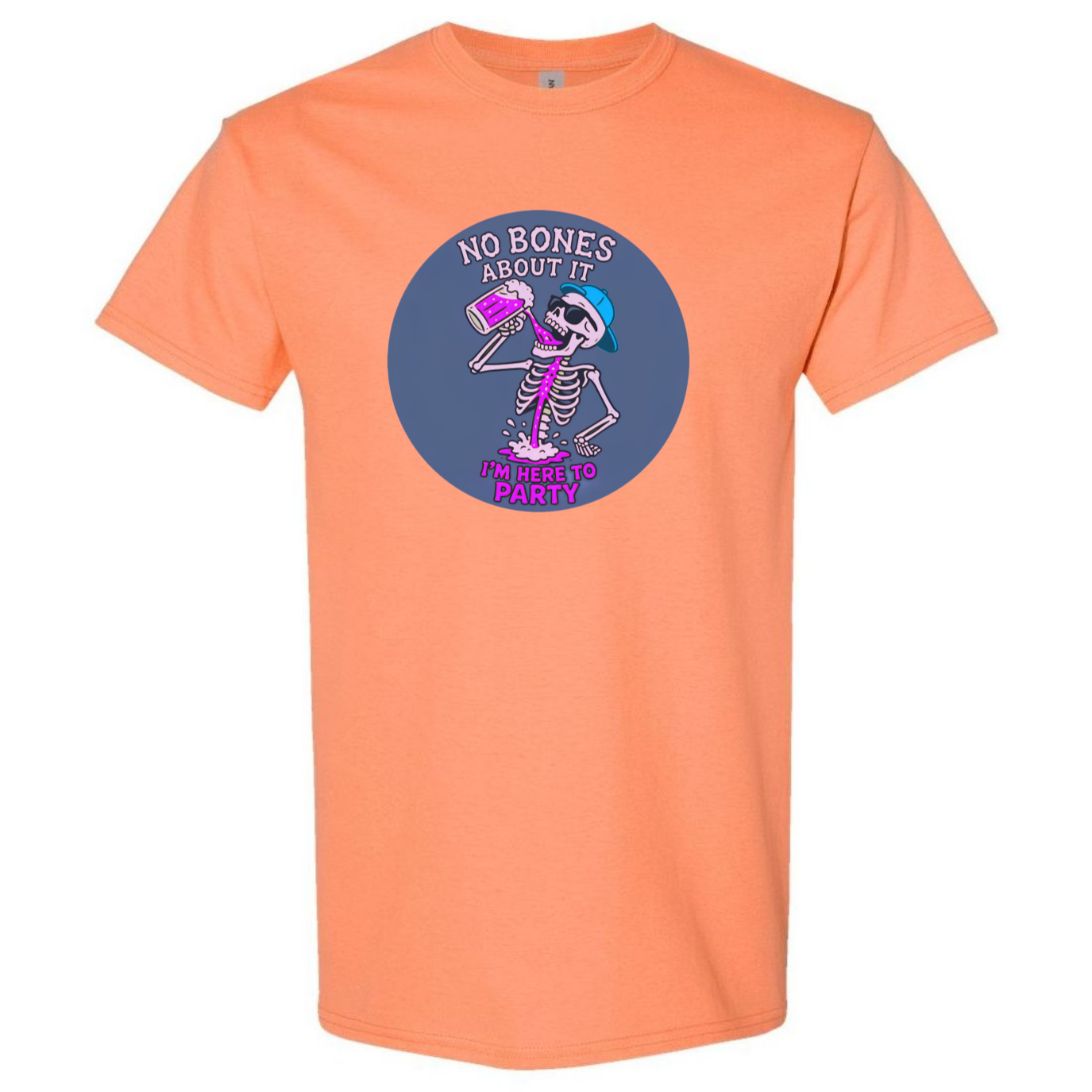 "No Bones About It, I'm Here to Party" Skeleton Tee V2 - SSXYZ