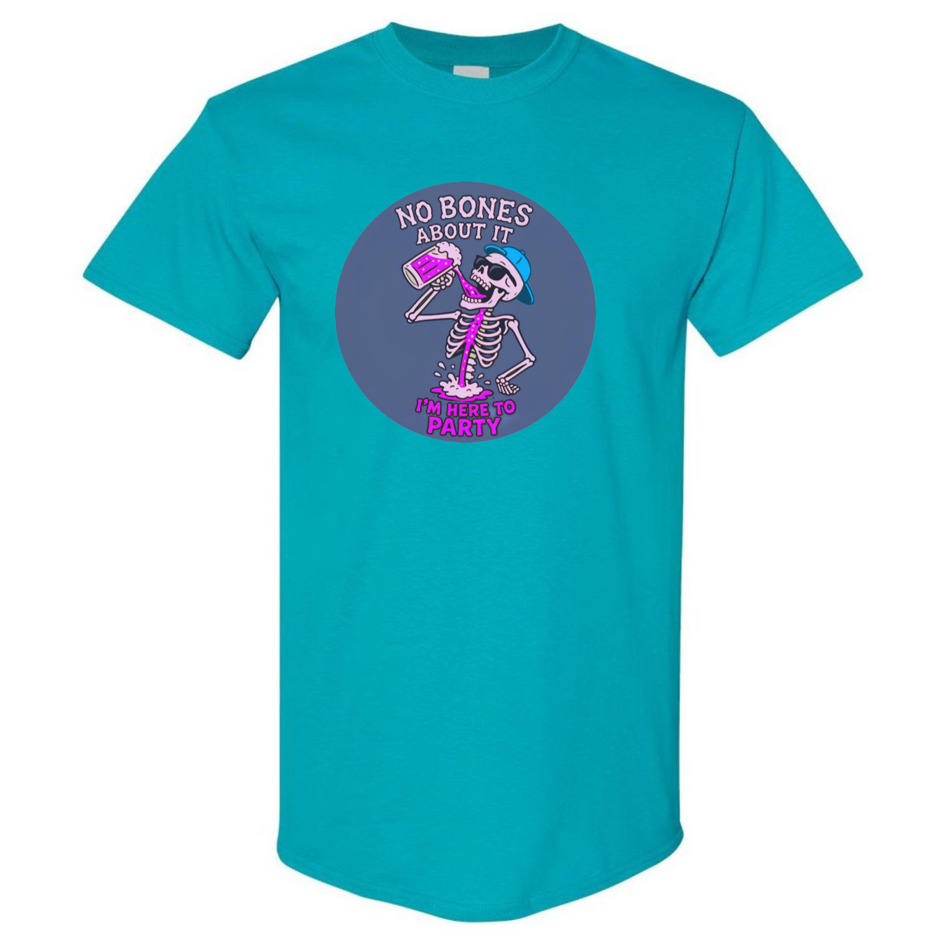 "No Bones About It, I'm Here to Party" Skeleton Tee V2 - SSXYZ