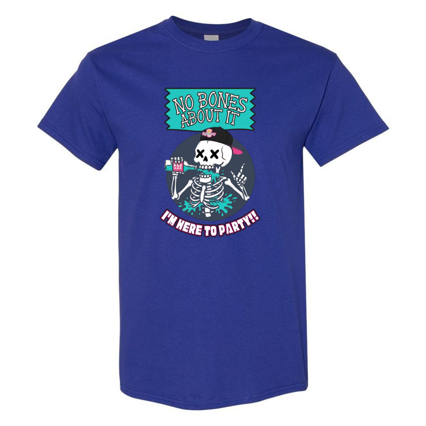 "No Bones About It, I'm Here to Party" Skeleton Tee V1 - SSXYZ