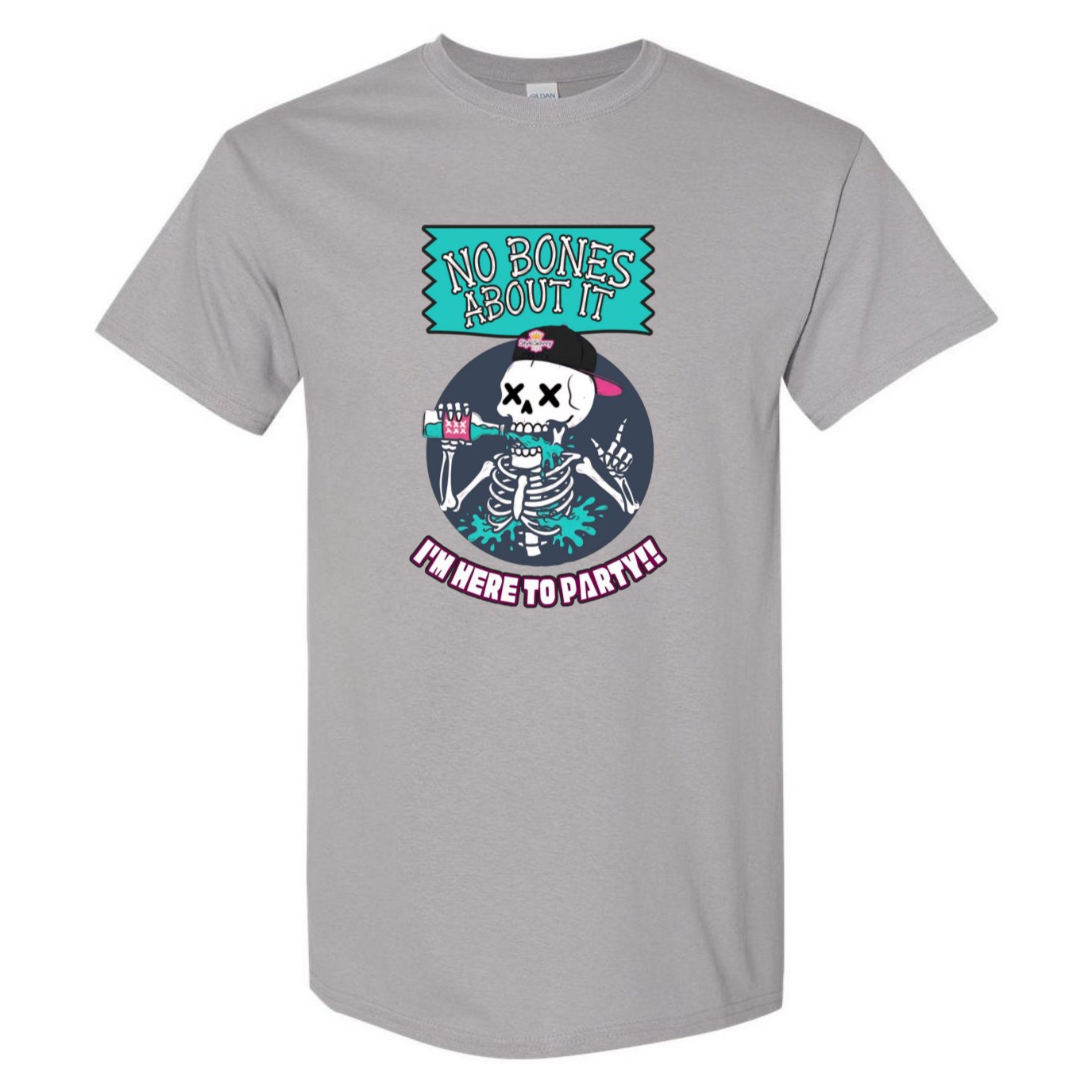 "No Bones About It, I'm Here to Party" Skeleton Tee V1 - SSXYZ
