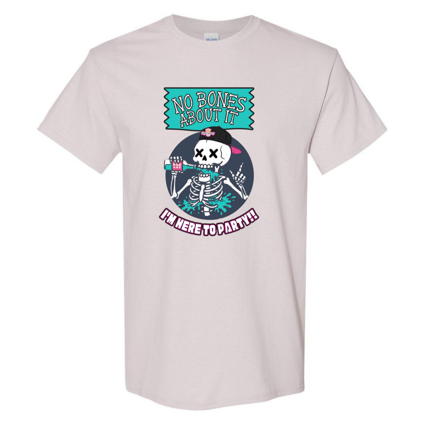 "No Bones About It, I'm Here to Party" Skeleton Tee V1 - SSXYZ