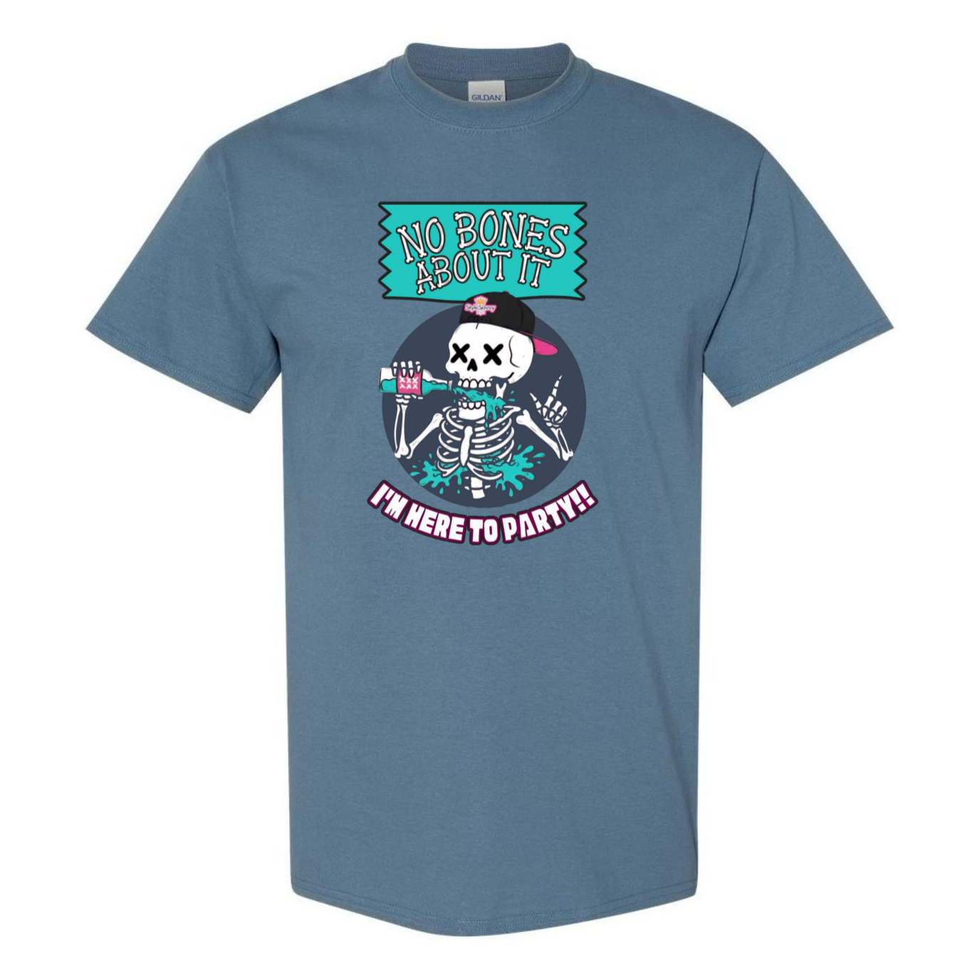 "No Bones About It, I'm Here to Party" Skeleton Tee V1 - SSXYZ