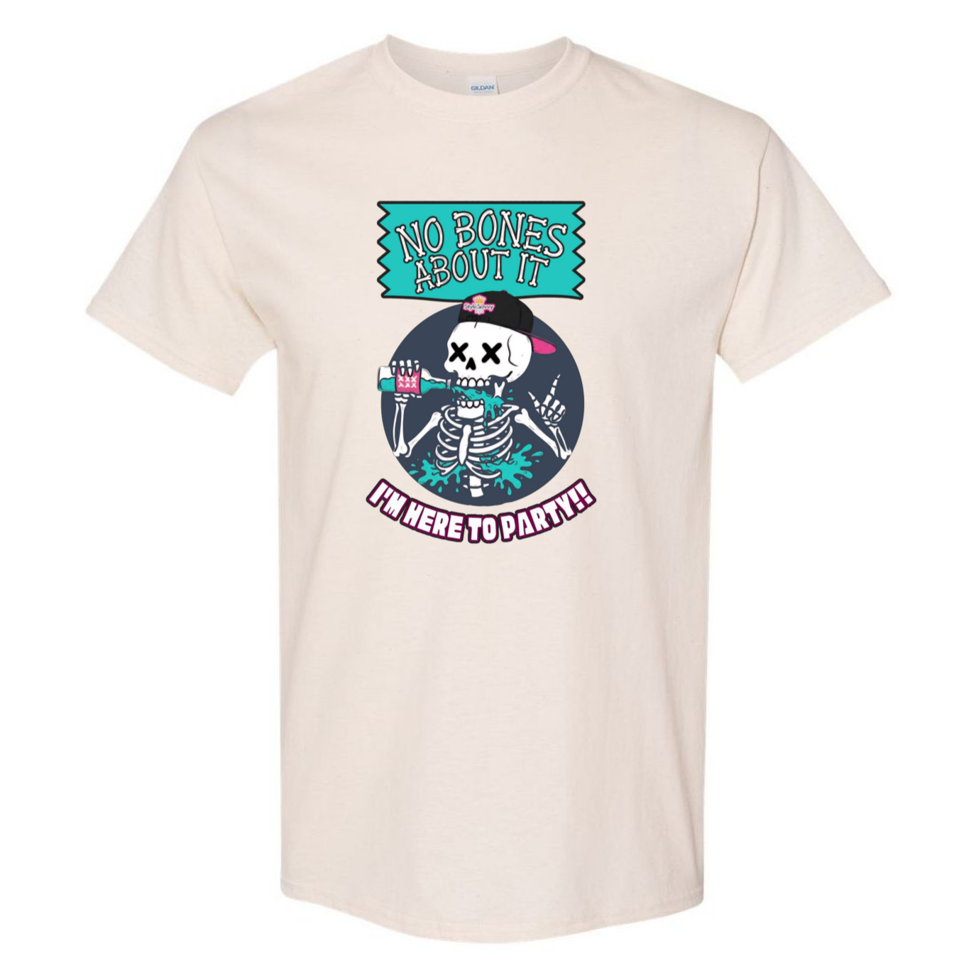 "No Bones About It, I'm Here to Party" Skeleton Tee V1 - SSXYZ