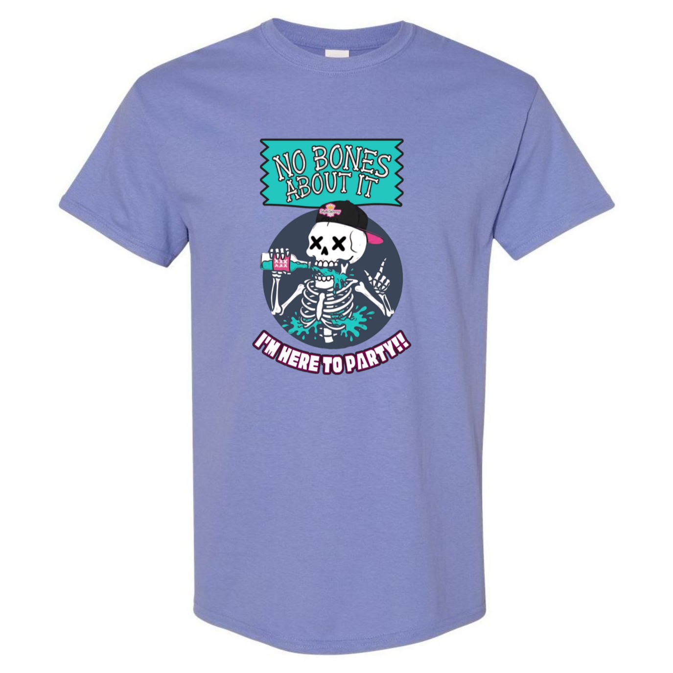 "No Bones About It, I'm Here to Party" Skeleton Tee V1 - SSXYZ