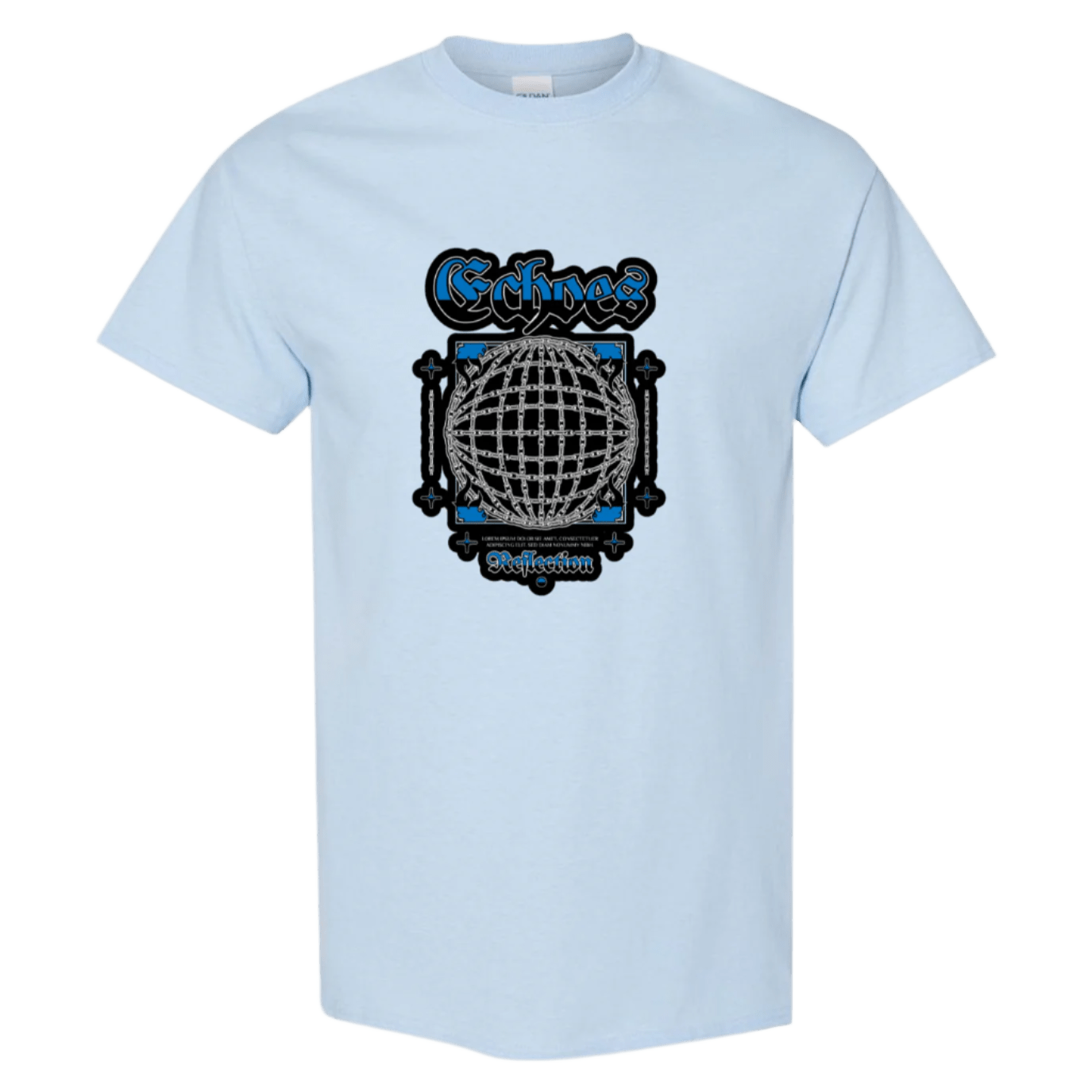 Echoes of the Globe: Chain - Linked Earth T-Shirt - Unique Graphic Tee for Style & Sustainability - StyleSavvy.xyz