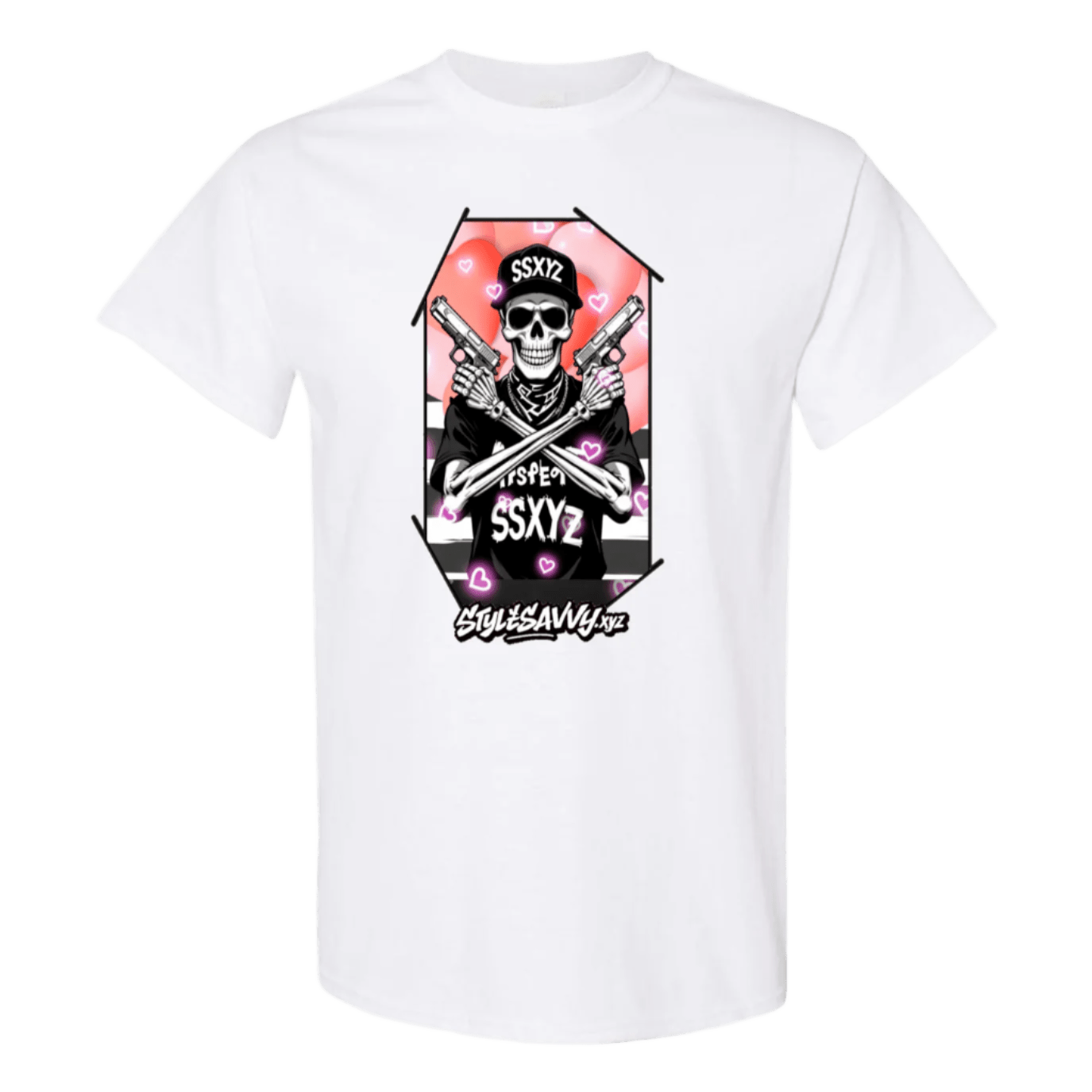 Love & Lead Skull T-Shirt - SSXYZ - StyleSavvy.xyz
