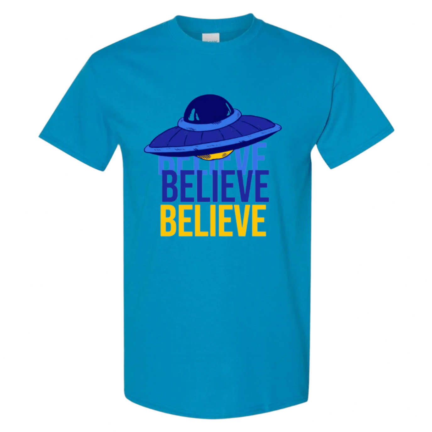 Believe UFO T-Shirt – Retro Alien Aesthetic Tee - StyleSavvy.xyz