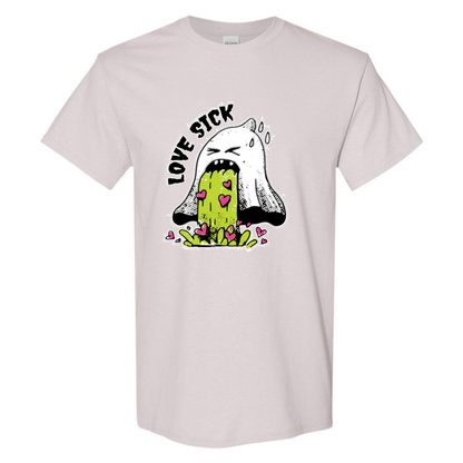 Love Sick Ghost T-Shirt - Funny Valentine's Day Anti - Valentine's Day Tee - StyleSavvy.xyz